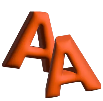 3D render of my initials